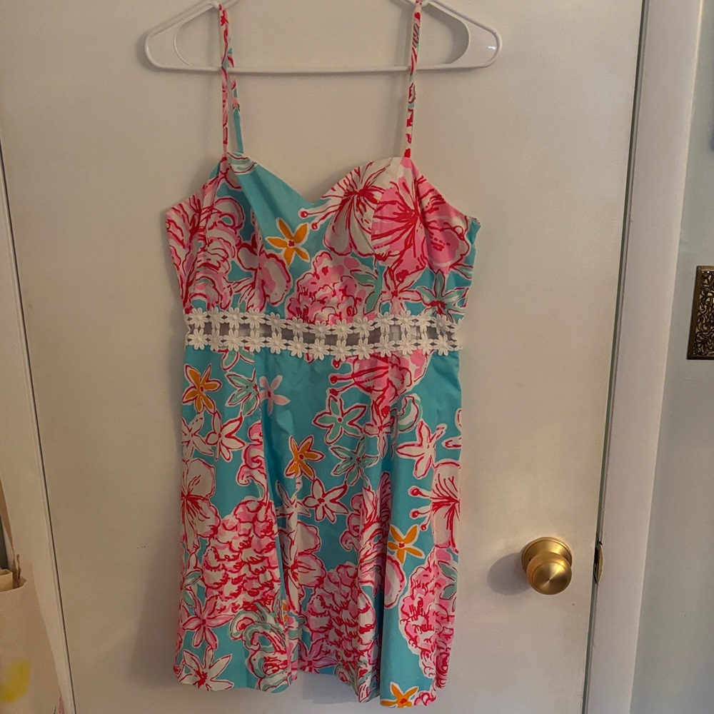 Lilly Pulitzer Floral Spaghetti Strap Sundress